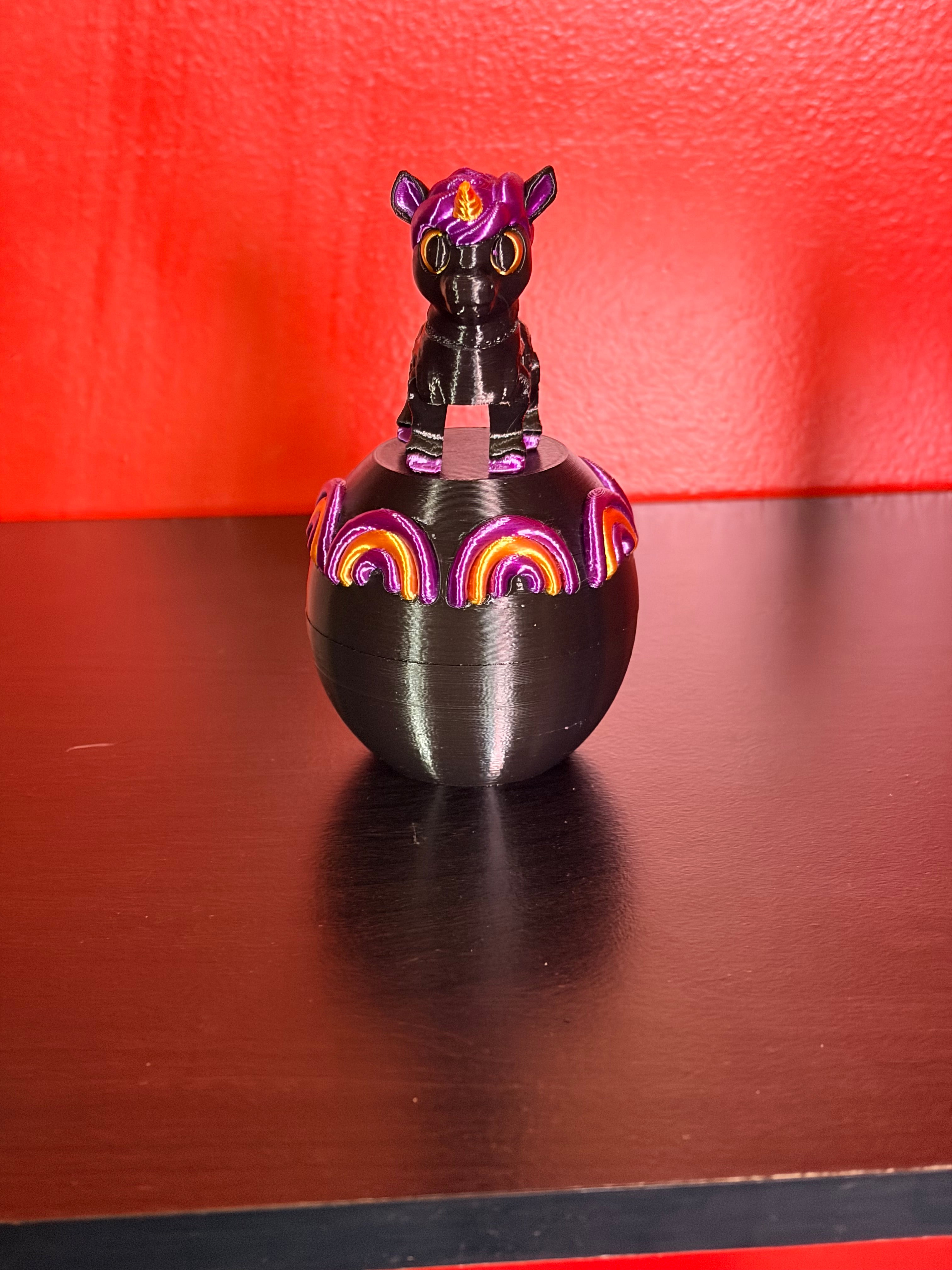 Unicorn with capsule